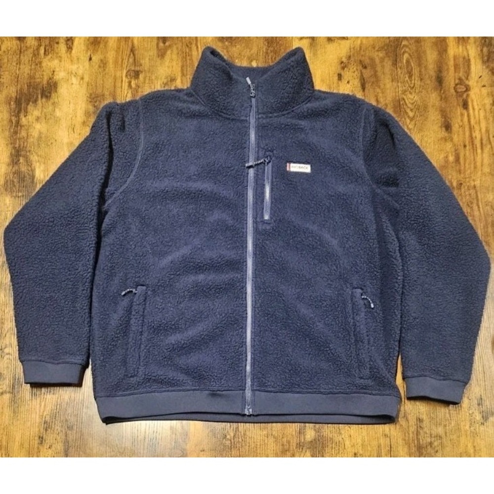 Rhoback Summit Fleece Full Zip Jacket Navy Blue Mens 2XL Outdoor Golf